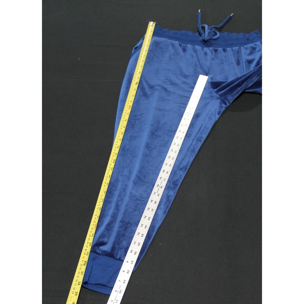 Felina Velour Lounge Set Womens XXL Blue Zip Hoodie Jogger Pants 2 Piece - Picture 12 of 14